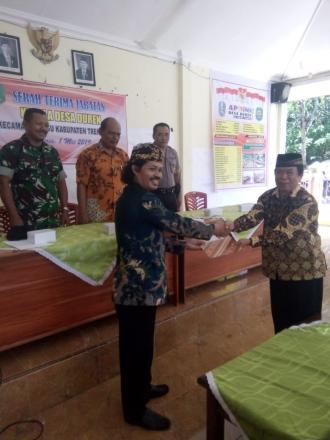 SERAH TERIMA JABATAN KEPALA DESA DUREN KECAMATAN TUGU KABUPATEN TRENGGALEK TAHUN 2019