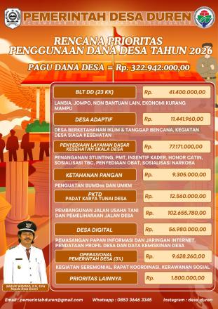 PRIORITAS PENGGUNAAN DANA DESA TAHUN 2026